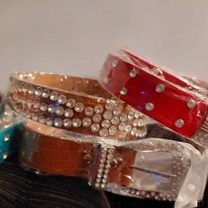 Rhinestone Studded Belts